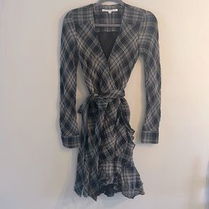 Veronica Bead plaid dress